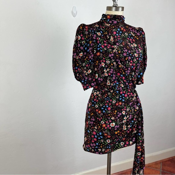 Saylor Vivienne Mini Dress in Black Multi - Picture 3 of 9